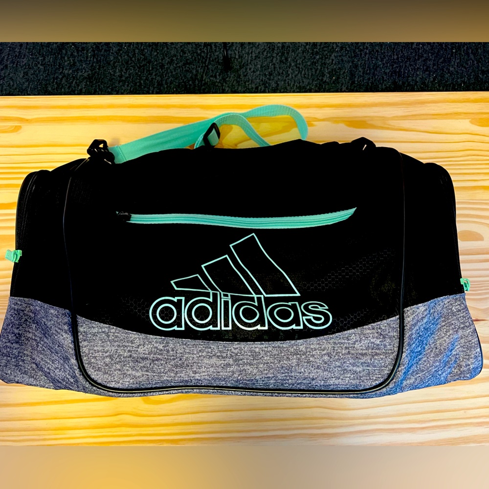 Adidas Small Duffle Bag Black/Grey/Mint